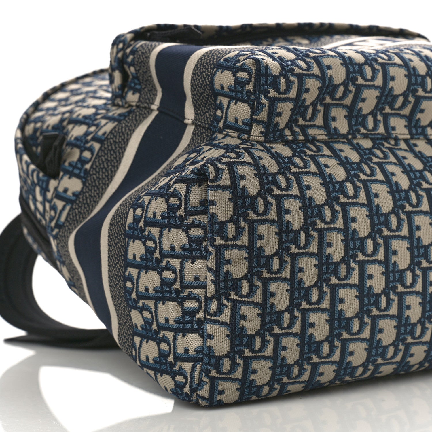 Christian Dior Oblique Diortravel Backpack Blue 8 of 9