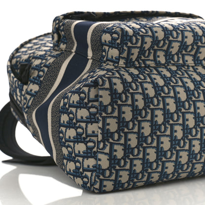 Christian Dior Oblique Diortravel Backpack Blue 8 of 9