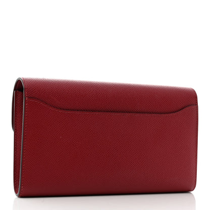Hermes Epsom Constance Long Wallet Rouge Grenat 3 of 7