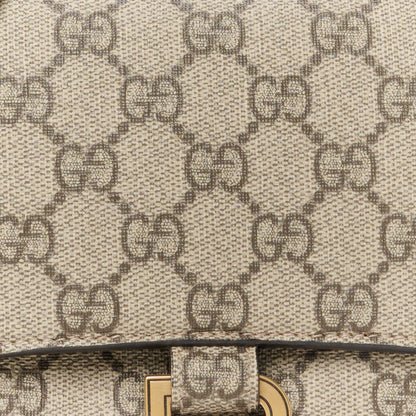 Balenciaga X GUCCI GG Supreme Monogram Small Hourglass Top Handle Bag Beige Ebony 8 of 10