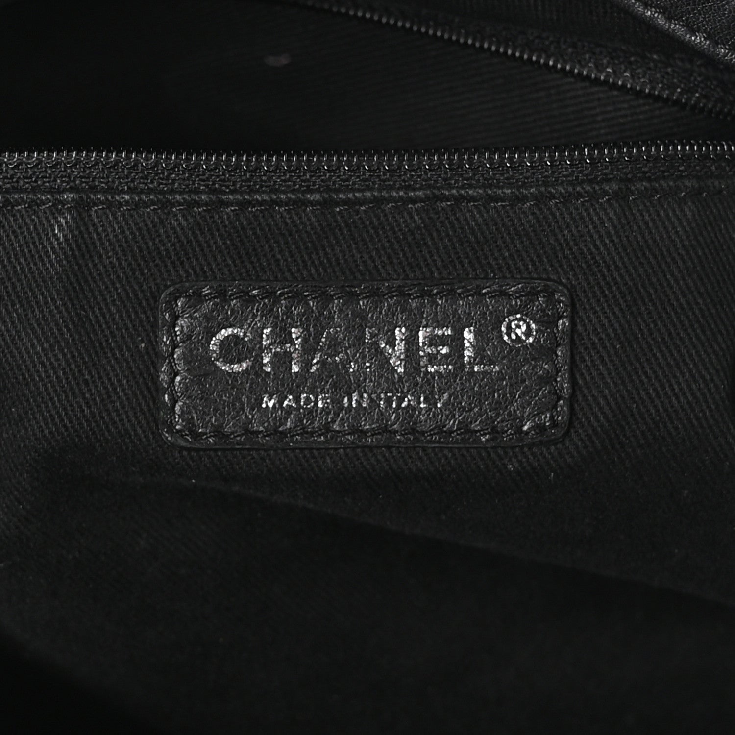 Chanel Lambskin Stitched Expandable Tote Black 5 of 11