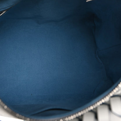 Louis Vuitton Mahina Beaubourg Hobo MM Snow Orage Blue 5 of 8