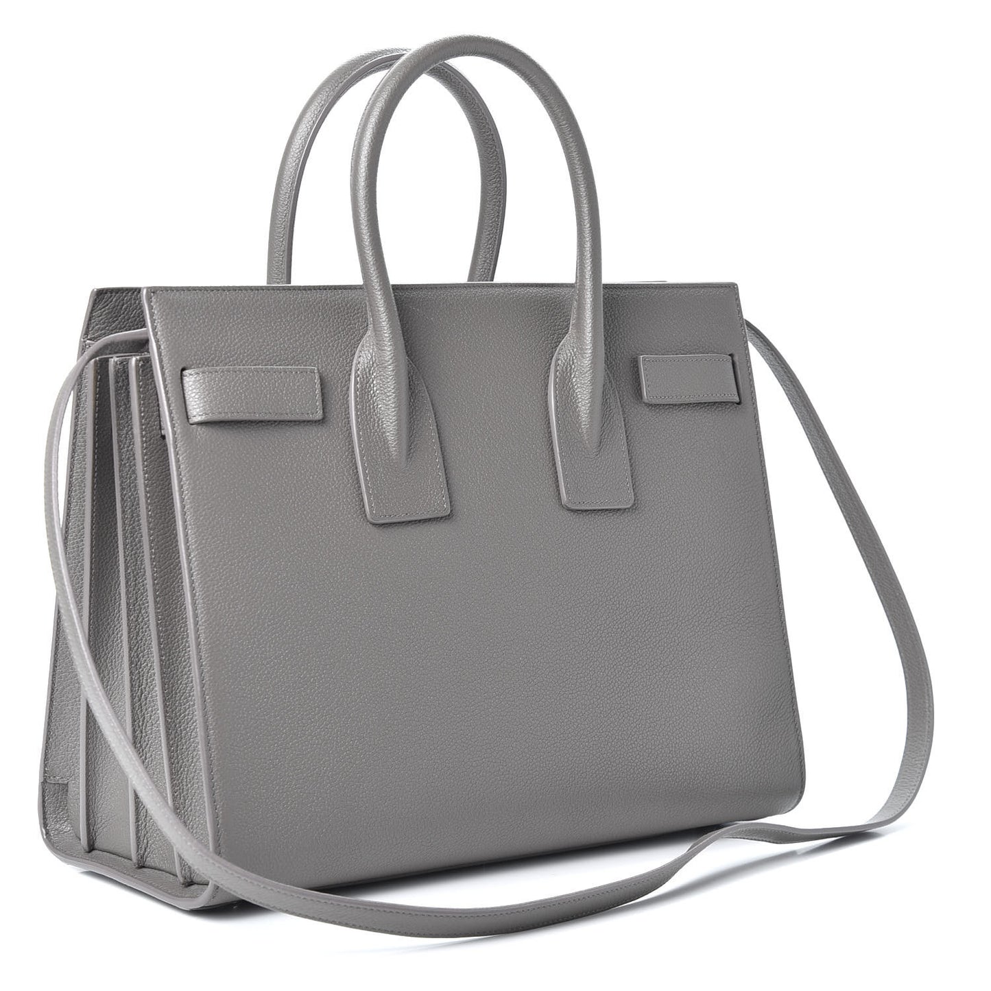 Grained Calfskin Small Sac De Jour Fog