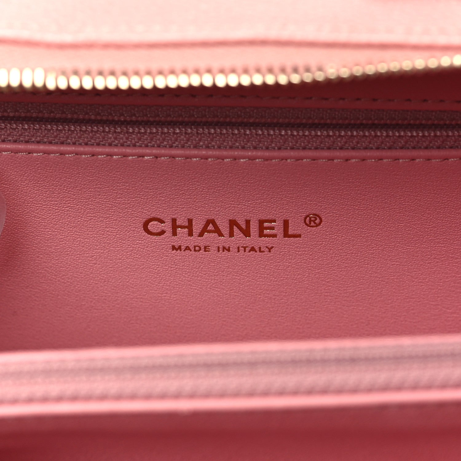 Chanel Caviar Quilted Medium CC Filigree Vanity Case Rose Pink 6 of 10