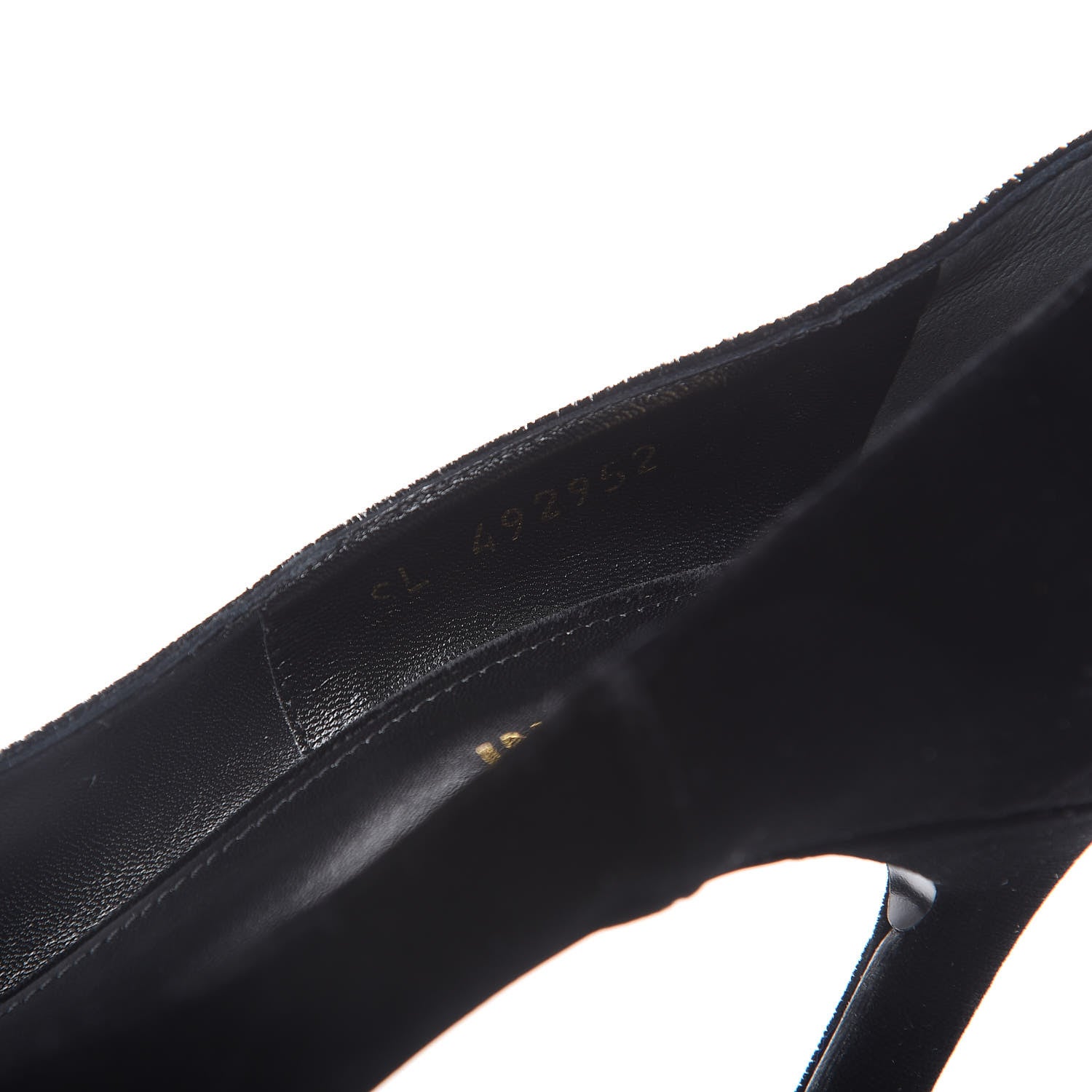 Saint Laurent Velvet Anja 105 Pumps 39 Black 8 of 9