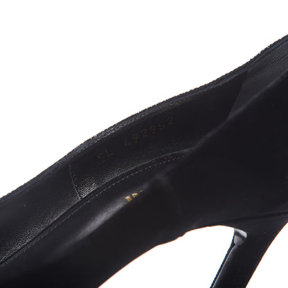 Saint Laurent Velvet Anja 105 Pumps 39 Black 8 of 9