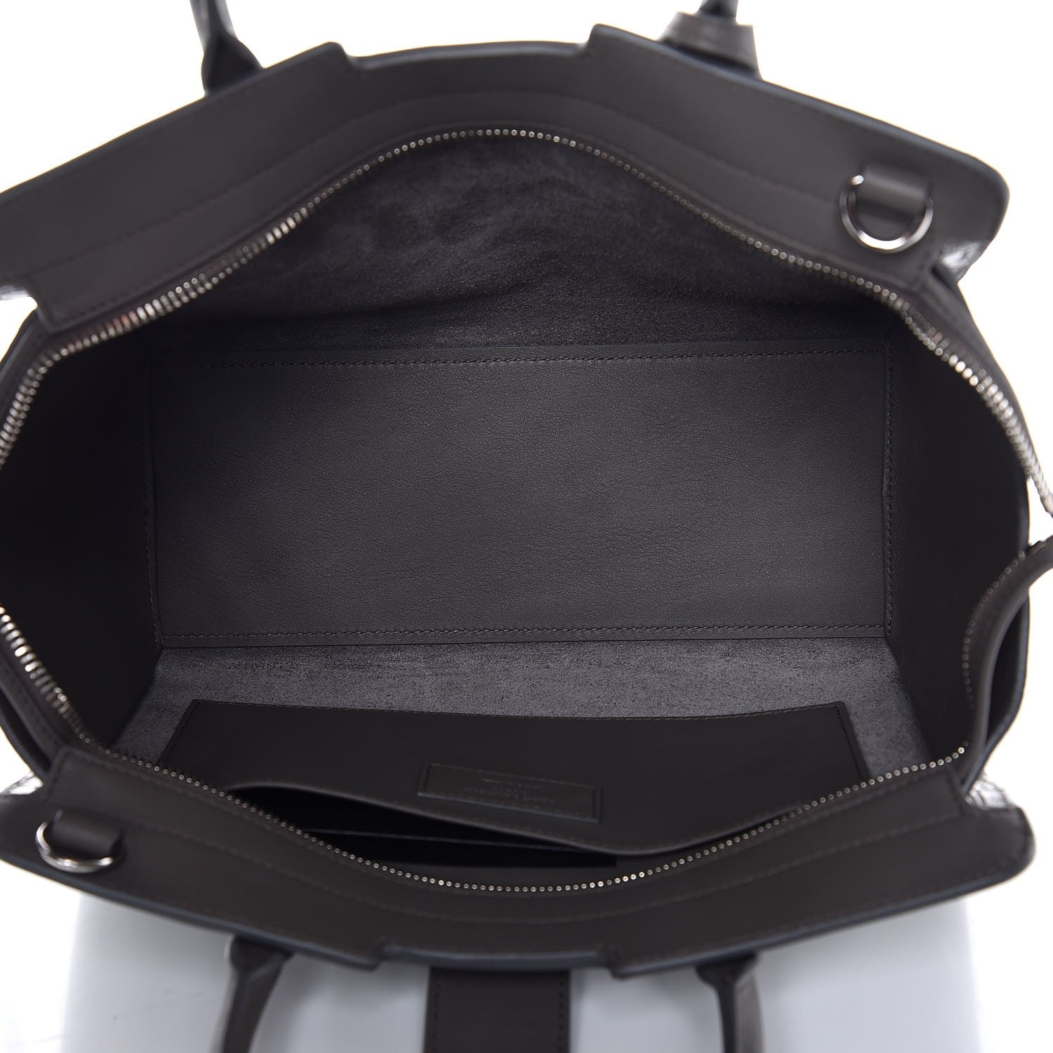 Saint Laurent Calfskin Crocodile Embossed Baby Monogram Downtown Cabas Earth 5 of 6