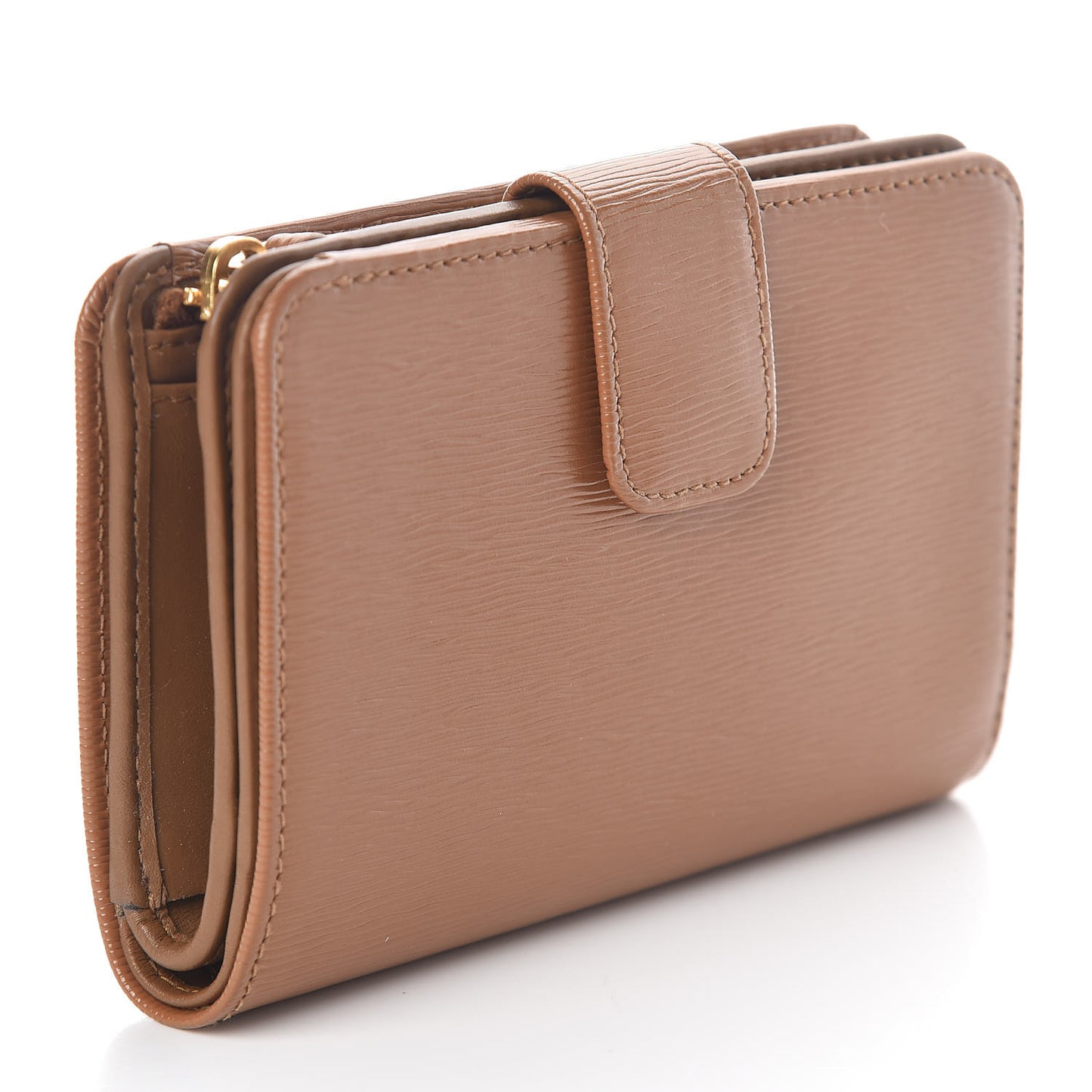 Vitello Move Compact Wallet Caramel