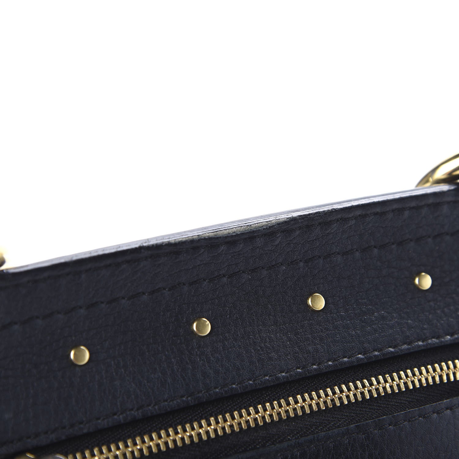 Burberry Soft Grain Calfskin Studded Baby Bridle Saddle Bag Black 11 of 13