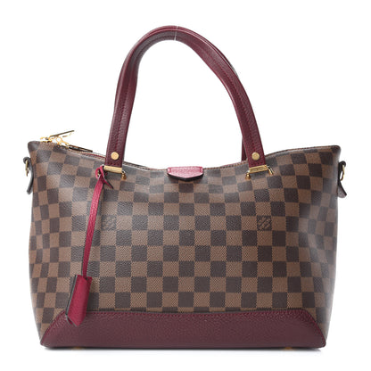 Louis Vuitton Damier Ebene Cuir Taurillon Hyde Park Fuchsia 1 of 7