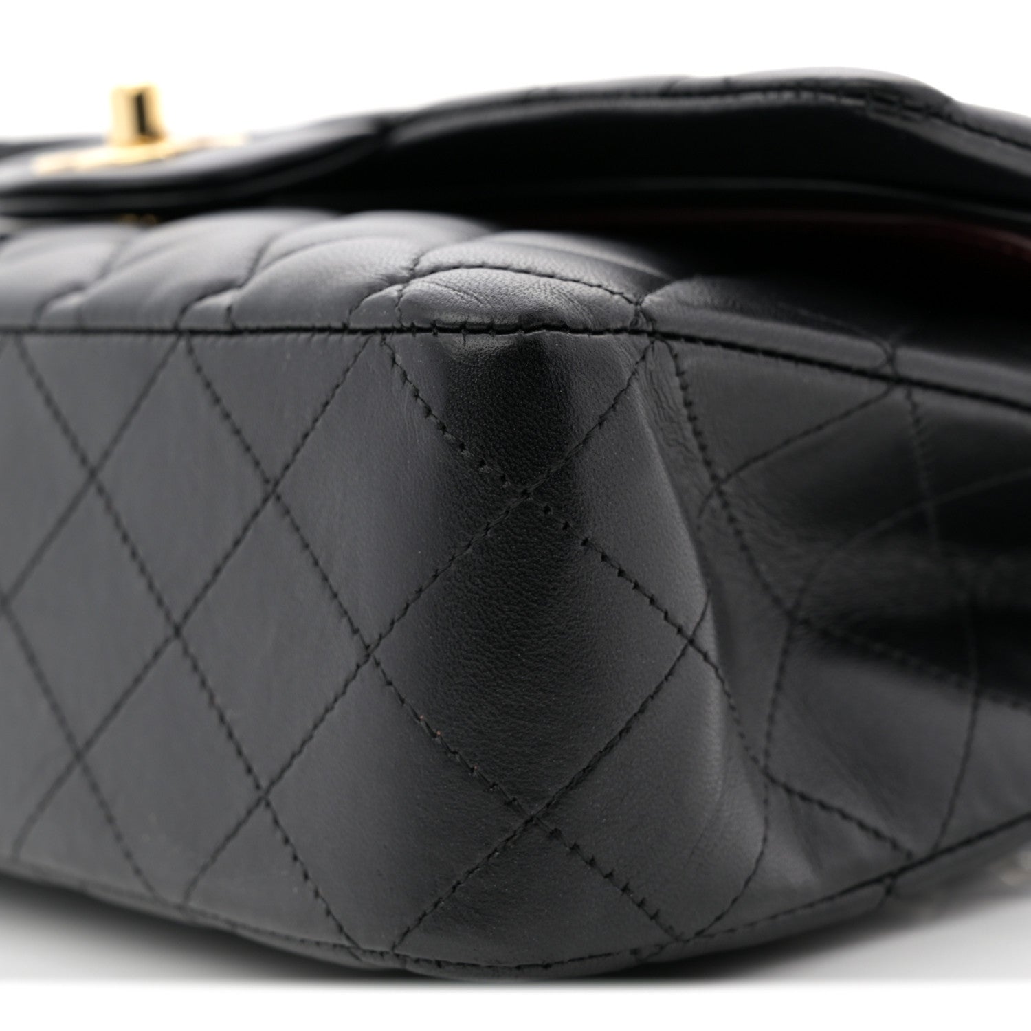 Chanel Lambskin Quilted Medium Double Flap Black 10 of 10