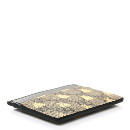 Gucci GG Supreme Monogram Bees Card Holder Black 4 of 6
