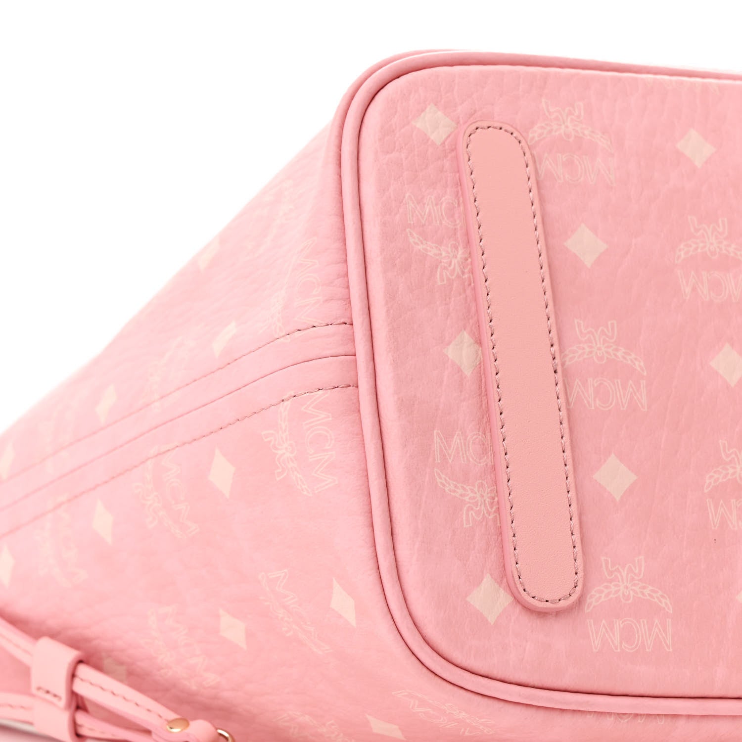 MCM Visetos Medium Liz Reversible Shopper Tote Blossom Pink 15 of 19
