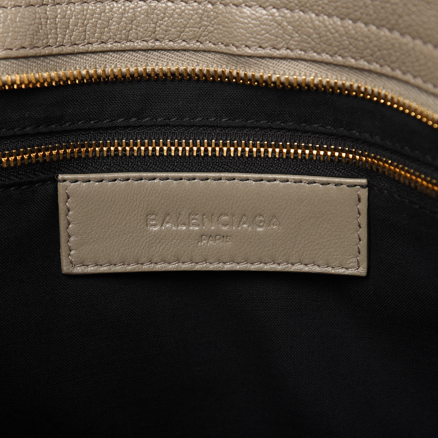 Balenciaga Chevre Gold Metallic Edge Hardware City Gris Taupe 8 of 9