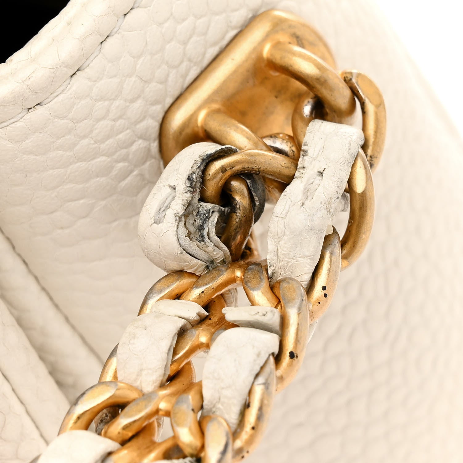 Chanel Caviar Quilted Mini Chain Soul Flap White 11 of 12