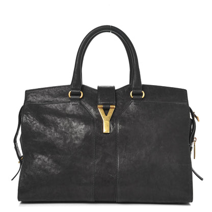 Saint Laurent Sheepskin Medium Cabas ChYc Black 1 of 13
