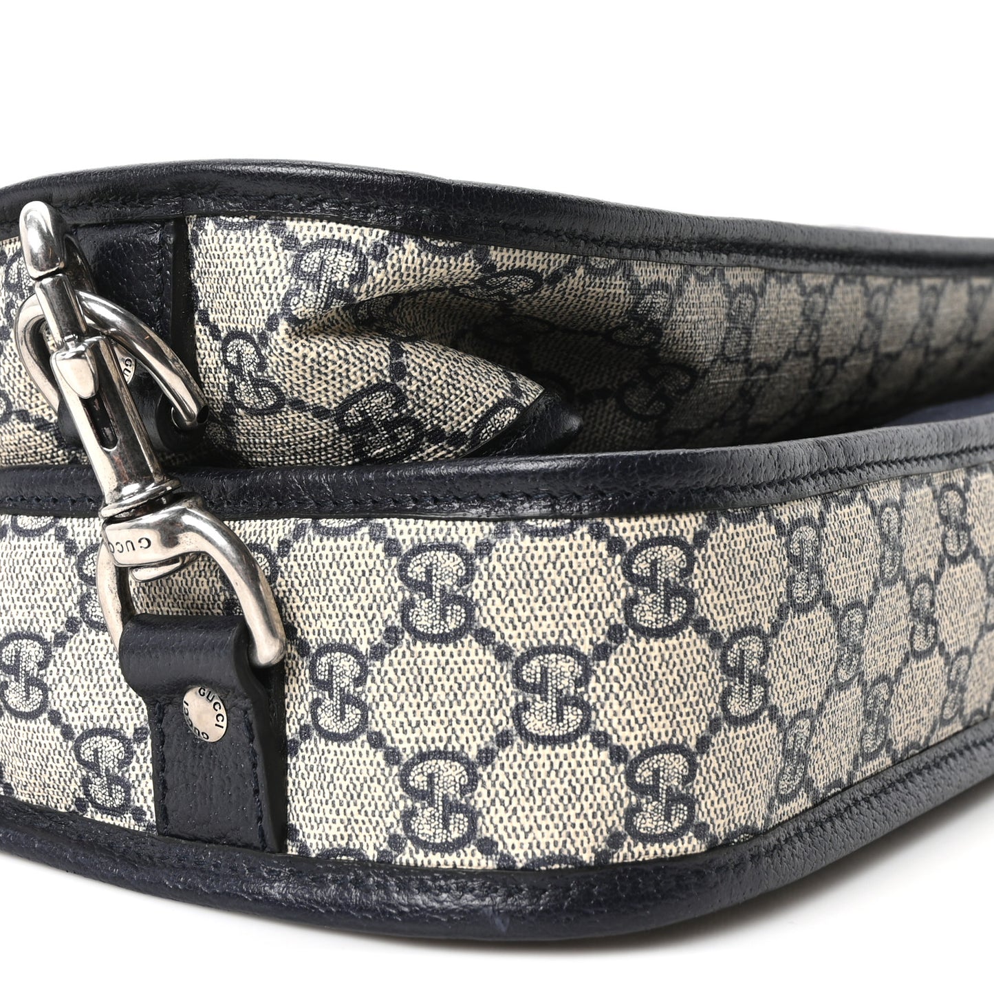 GG Supreme Monogram Web Savoy Garment Bag Beige Blue