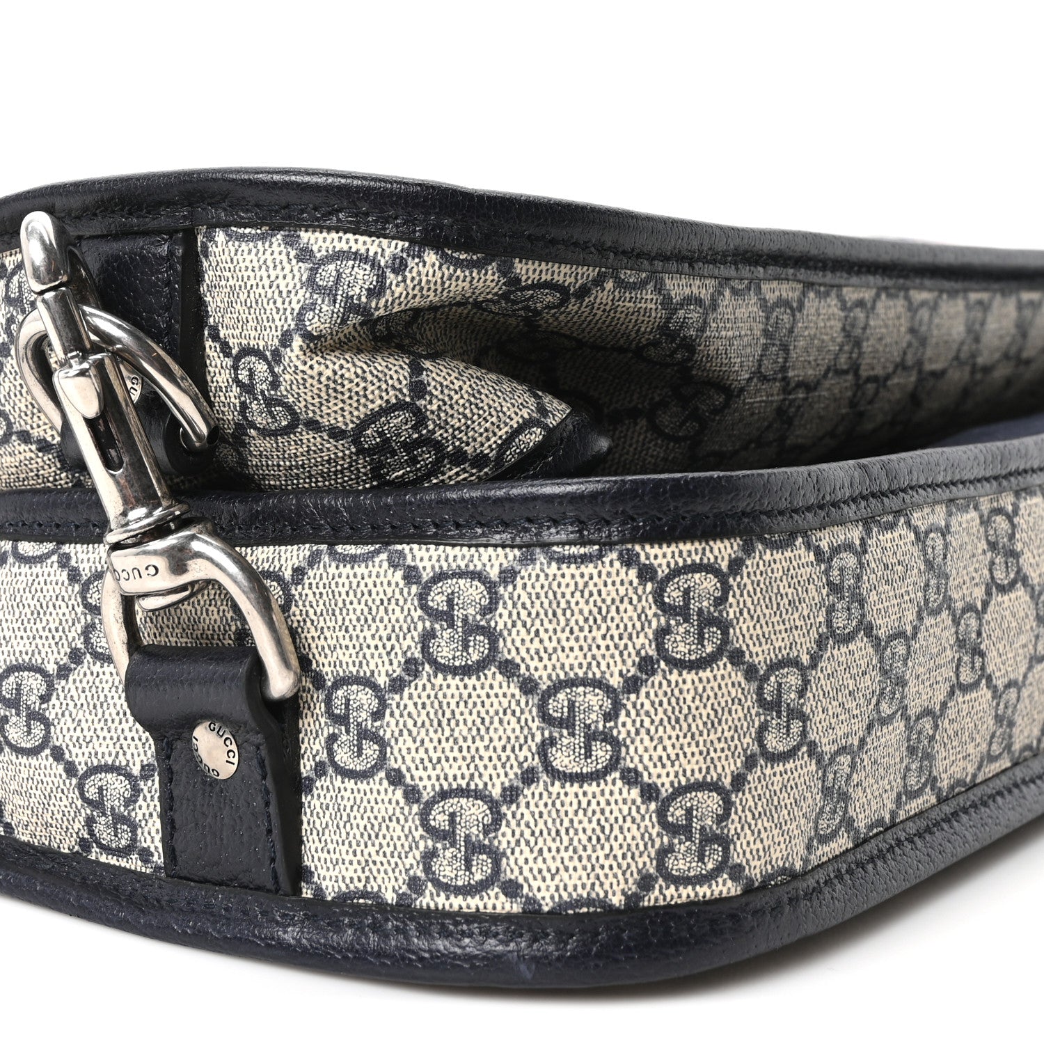 Gucci GG Supreme Monogram Web Savoy Garment Bag Beige Blue 8 of 9