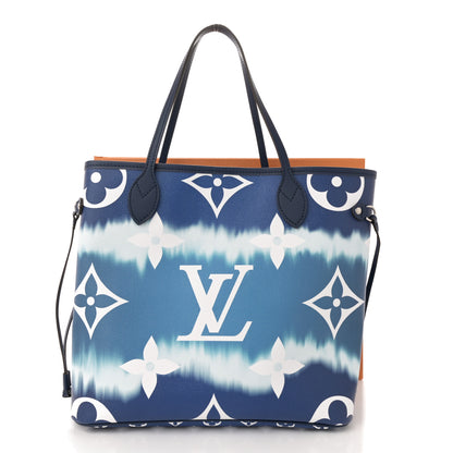 Louis Vuitton Monogram Escale Neverfull MM Blue 12 of 12