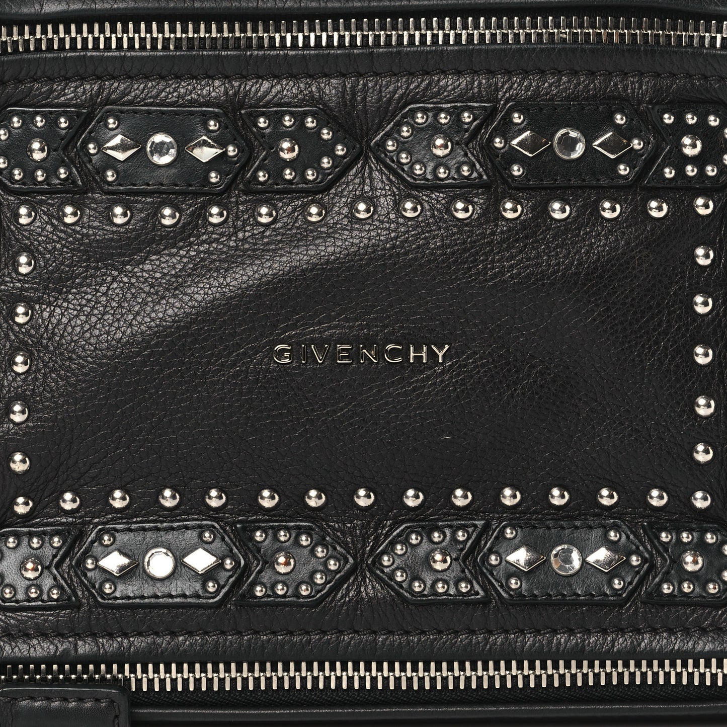 Calfskin Studded Medium Pandora Black