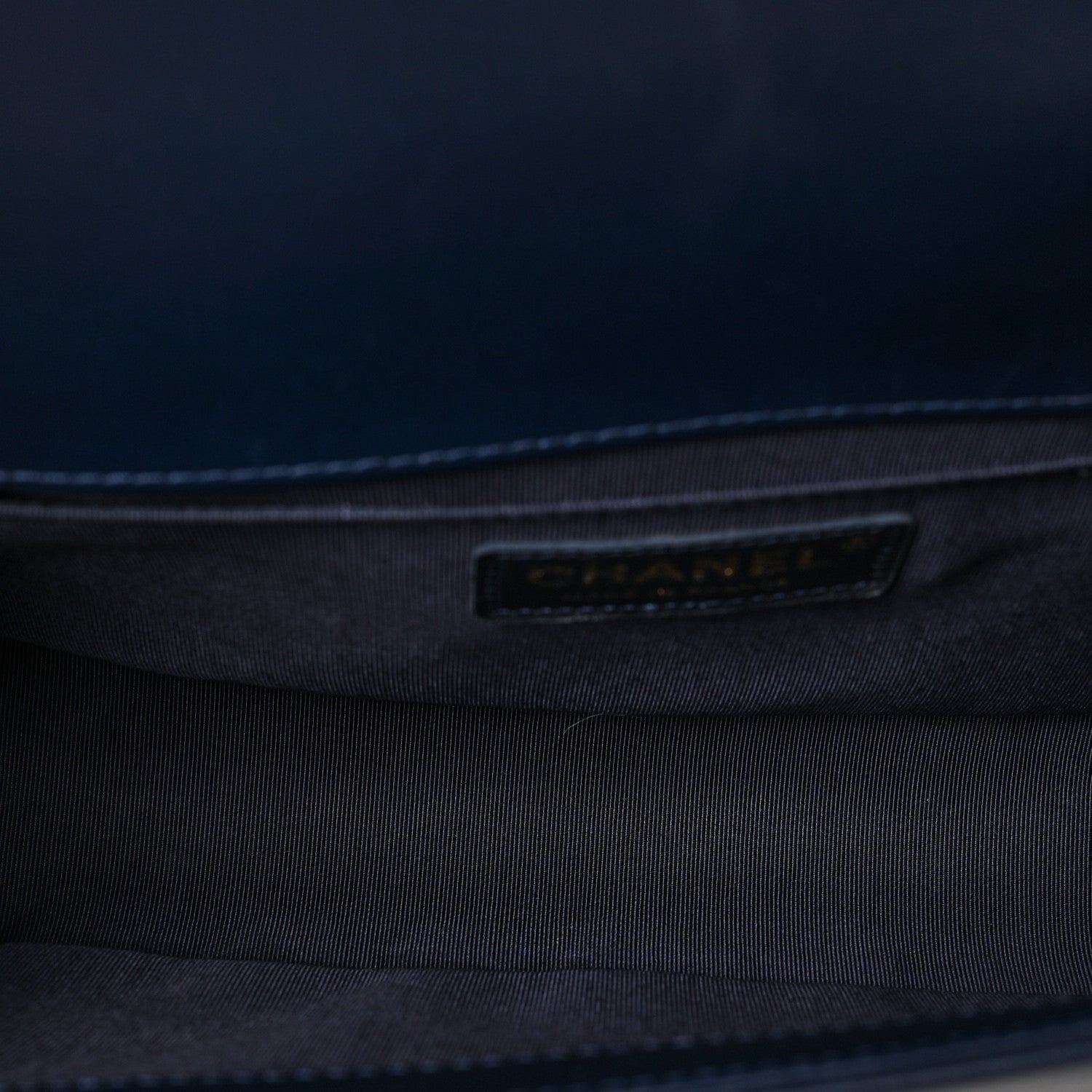 Chanel Lambskin Quilted Medium Boy Flap Dark Navy 5 of 10