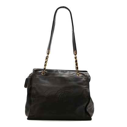 Chanel Lambskin CC Shoulder Bag Black 1 of 15