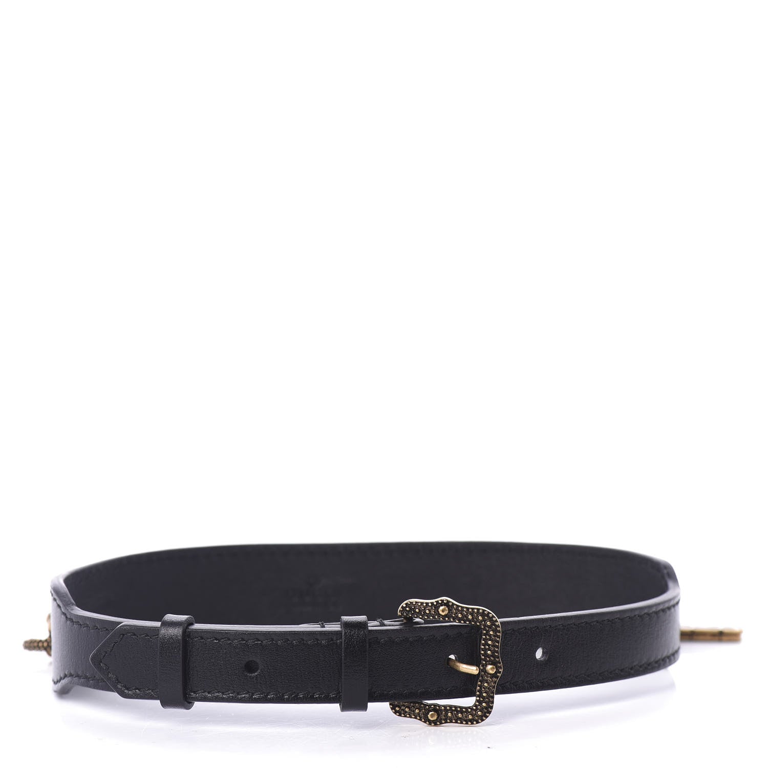 Gucci Calfskin Cross Choker Black 3 of 8