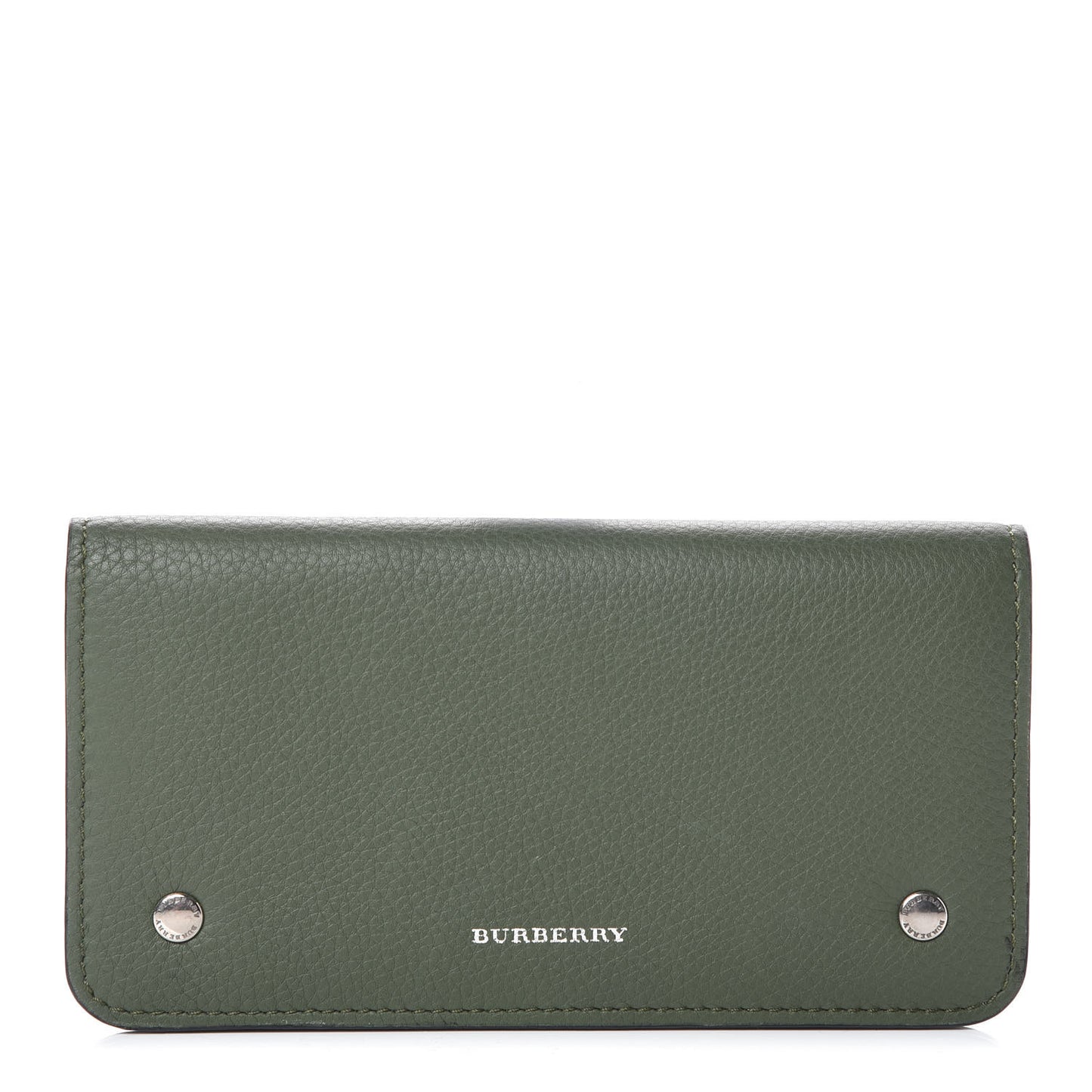 Calfskin Phone Wallet Sage Green