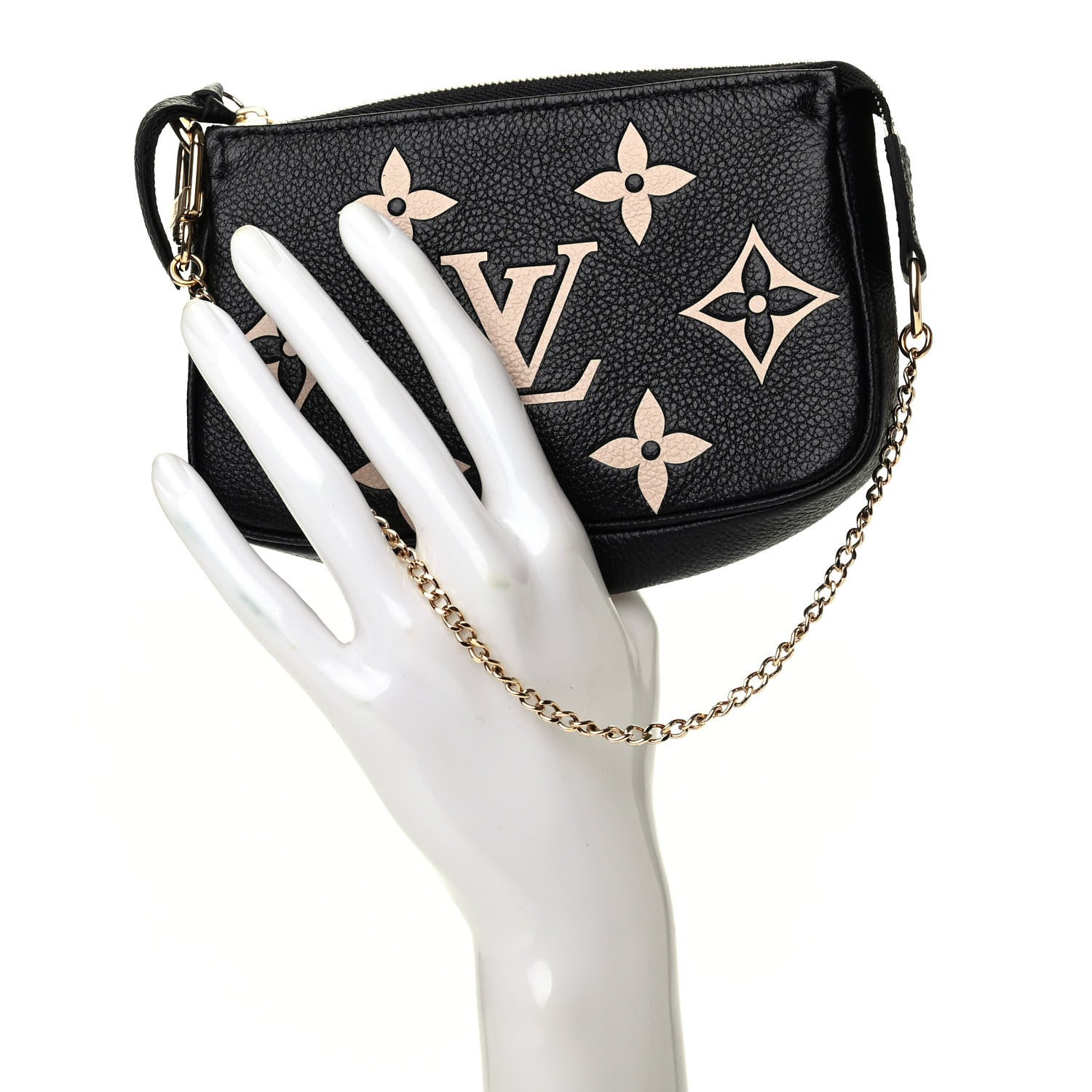 Louis Vuitton Empreinte Monogram Giant Mini Pochette Accessories Black 2 of 7