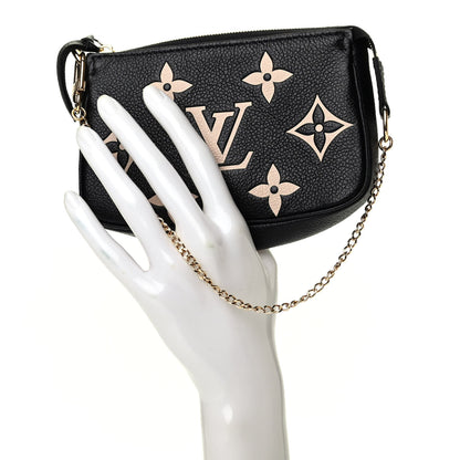 Louis Vuitton Empreinte Monogram Giant Mini Pochette Accessories Black 2 of 7