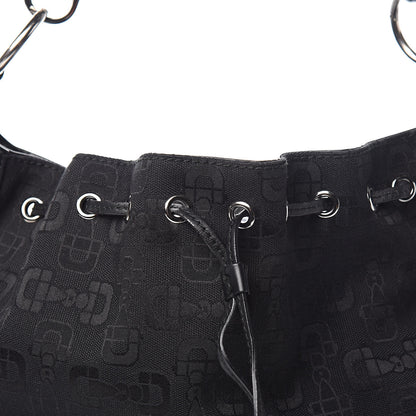 Gucci Horsebit Print Hobo Black 10 of 10