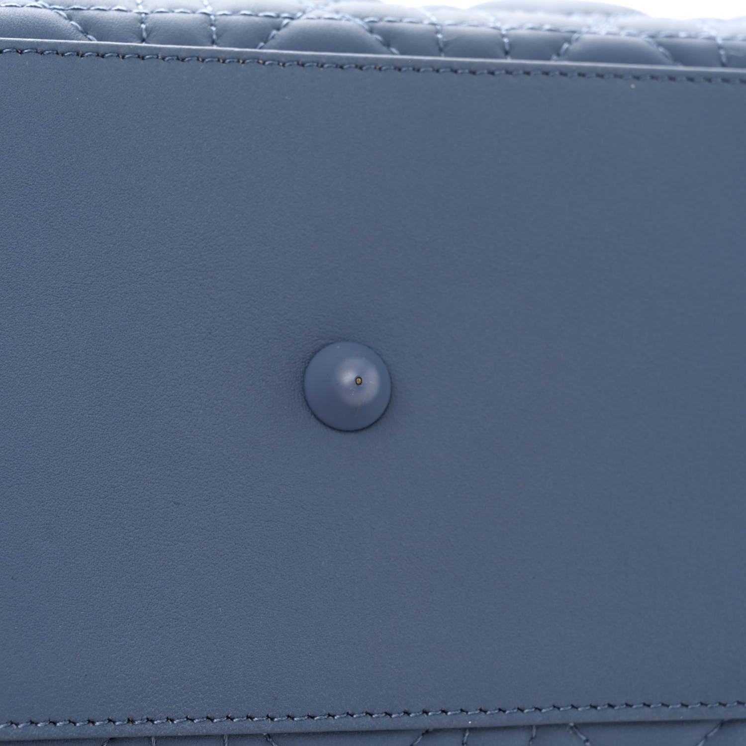 Christian Dior Ultra Matte Calfskin Cannage Large Lady Dior Blue 11 of 14