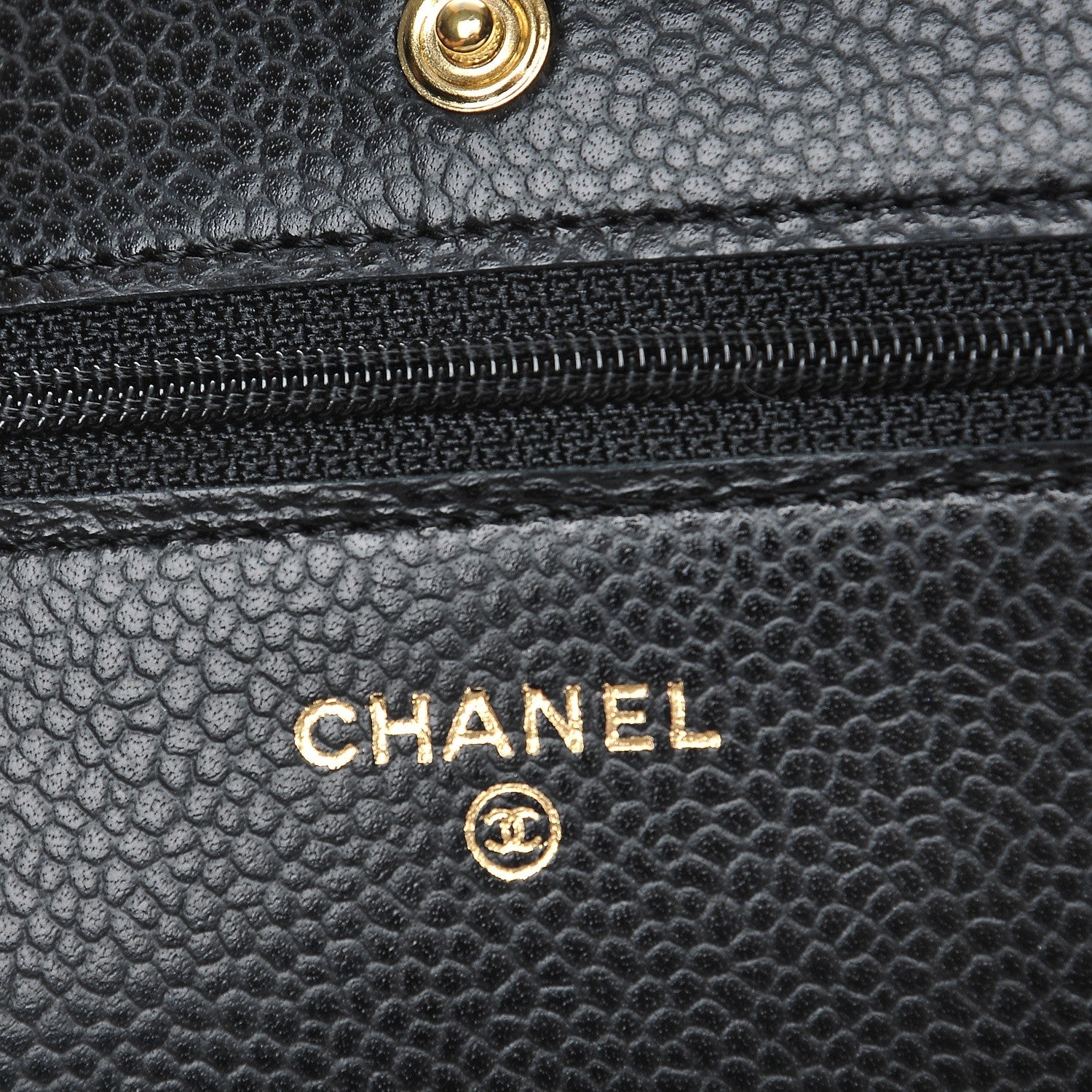 Chanel Caviar Quilted Wallet On Chain WOC Black 6 of 9