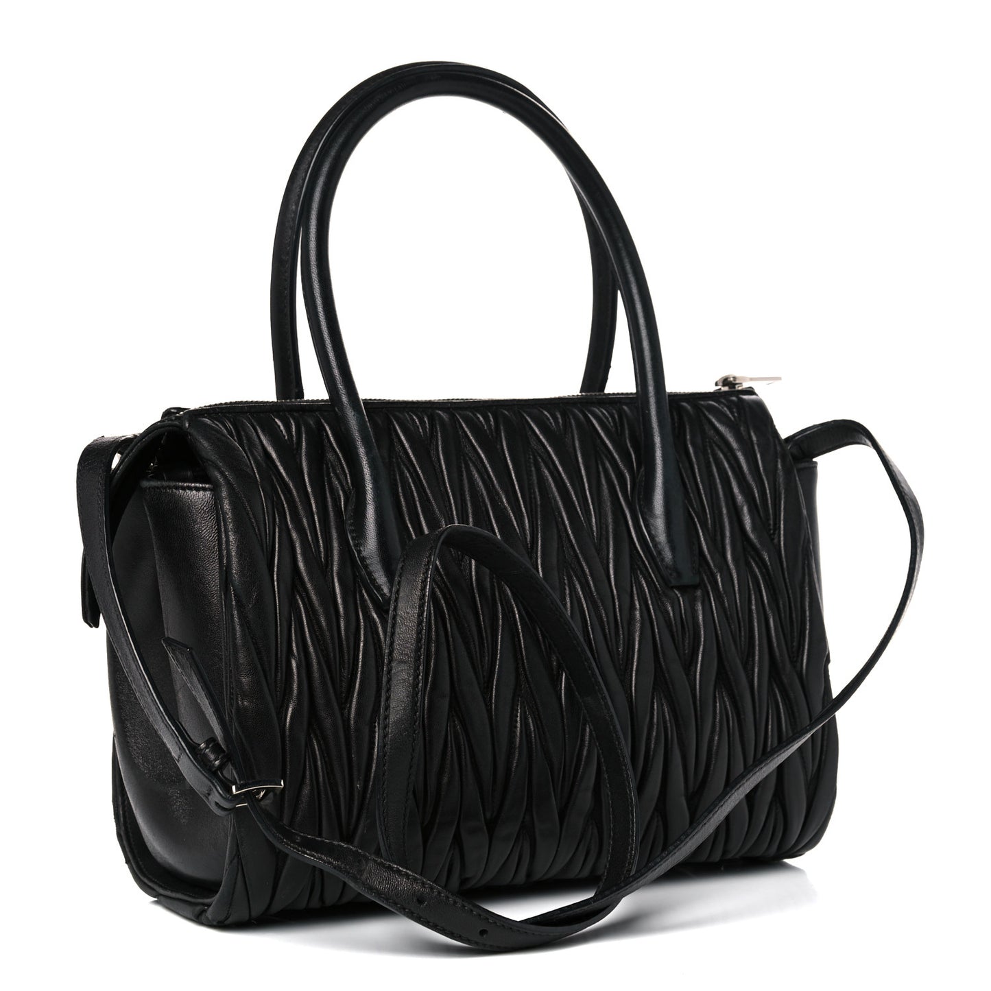 Nappa Matelasse Tote Black