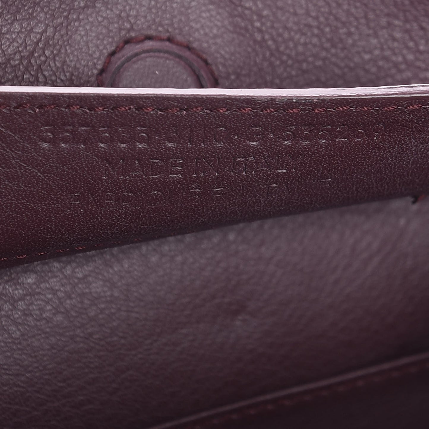 Calfskin Papier Mini A4 Zip Around Tote Rouge Aubergine