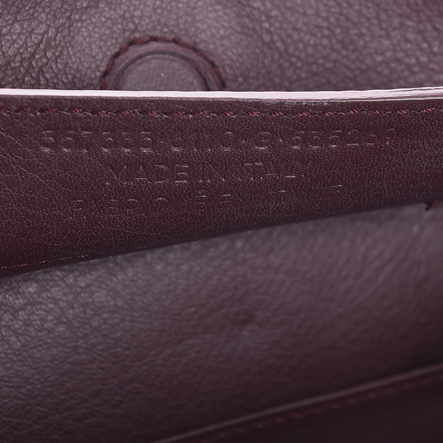 Balenciaga Calfskin Papier Mini A4 Zip Around Tote Rouge Aubergine 7 of 7