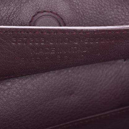 Balenciaga Calfskin Papier Mini A4 Zip Around Tote Rouge Aubergine 7 of 7