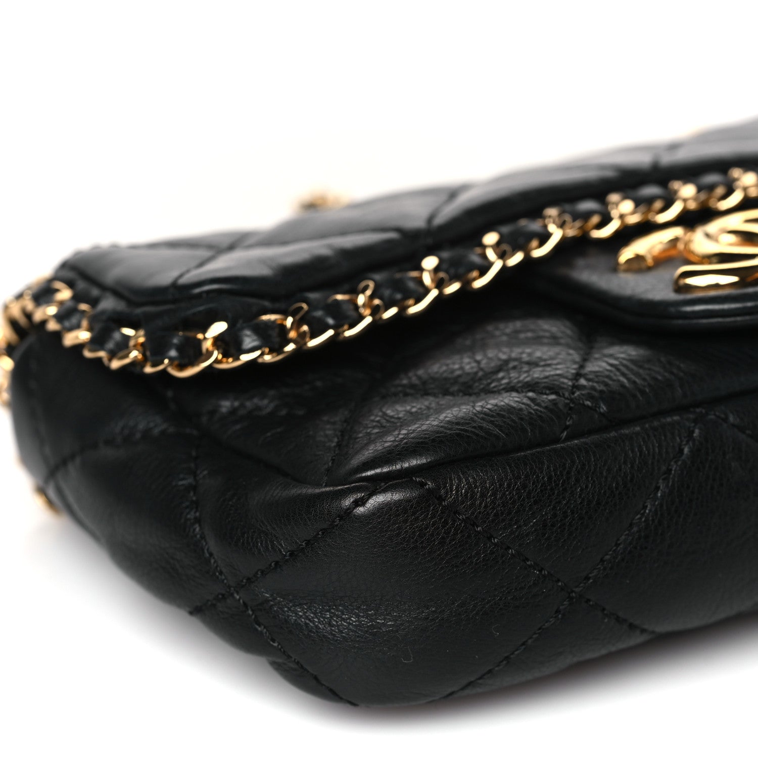 Chanel Calfskin Mini Chain Me Flap Black 8 of 9