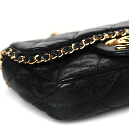 Chanel Calfskin Mini Chain Me Flap Black 8 of 9