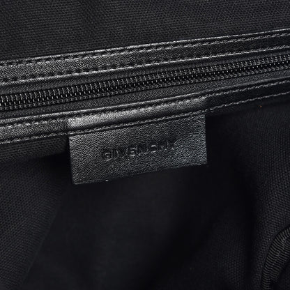 Givenchy Nylon Calfskin Magnolia and Moth Print Backpack Black 6 of 7
