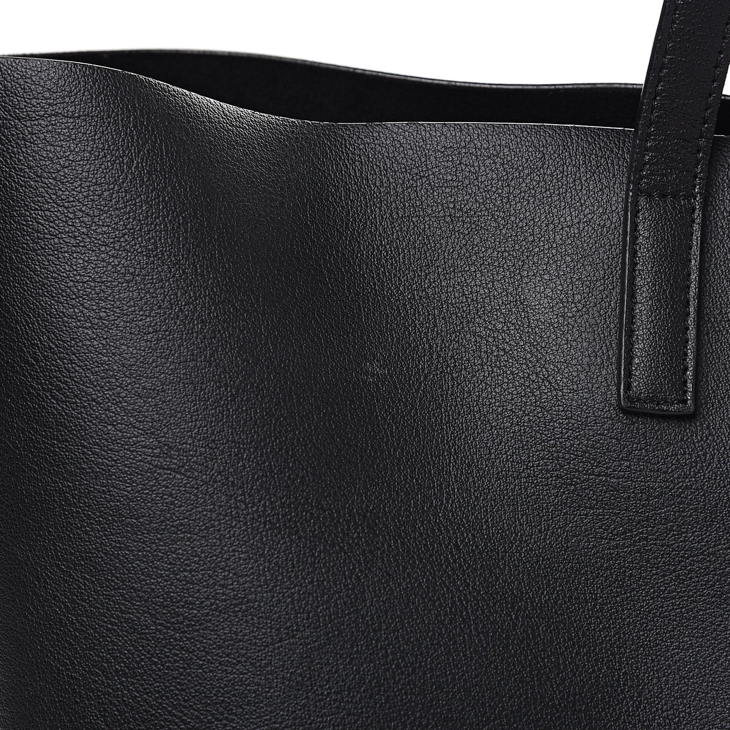 Calfskin Large Shopping Tote Black