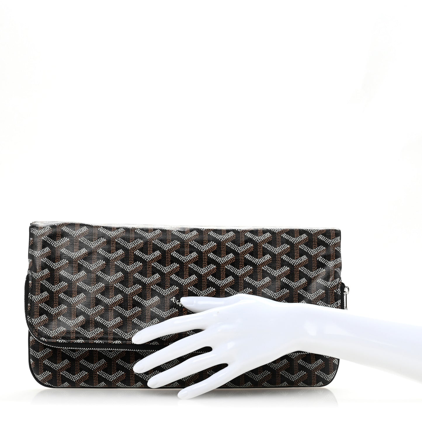 Goyardine Sainte Marie Soft Clutch Black