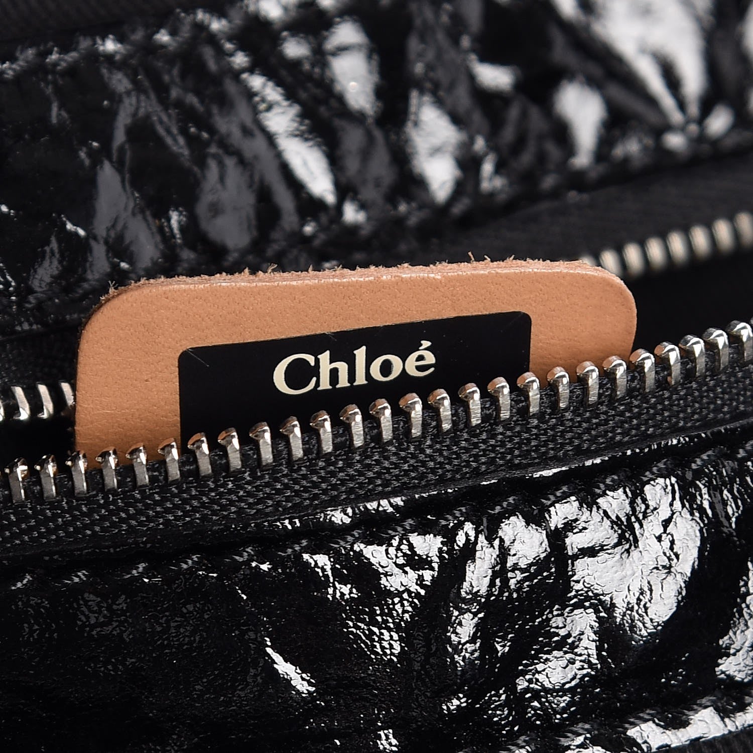 Chloe Patent Lambskin Small Paddington Satchel Black 7 of 8