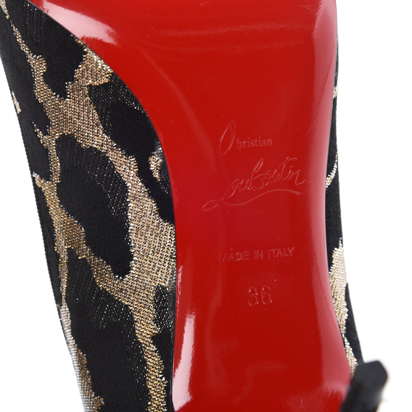 Lurex Feline Decollete 554 85 Pumps Black Gold