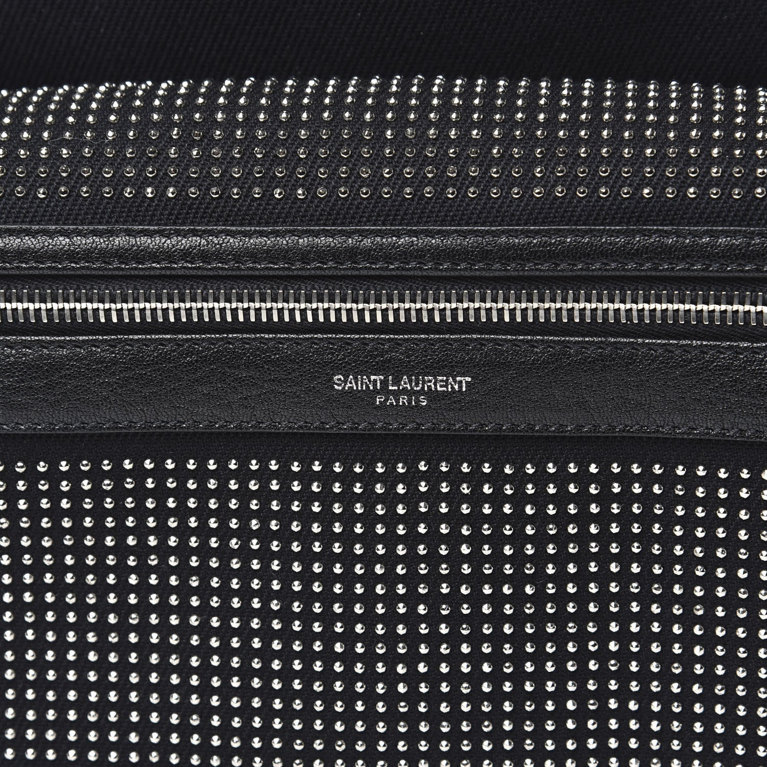 Saint Laurent Canvas City Studded Backpack Black 9 of 9