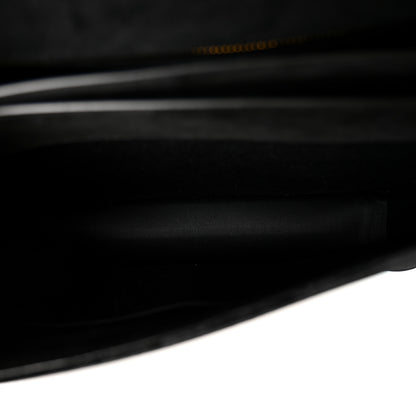 Miu Miu Velluto Vernice Madras Top Handle Bag Black 5 of 11