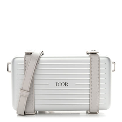 Christian Dior X RIMOWA Aluminum Personal Clutch On Strap Silver 1 of 11