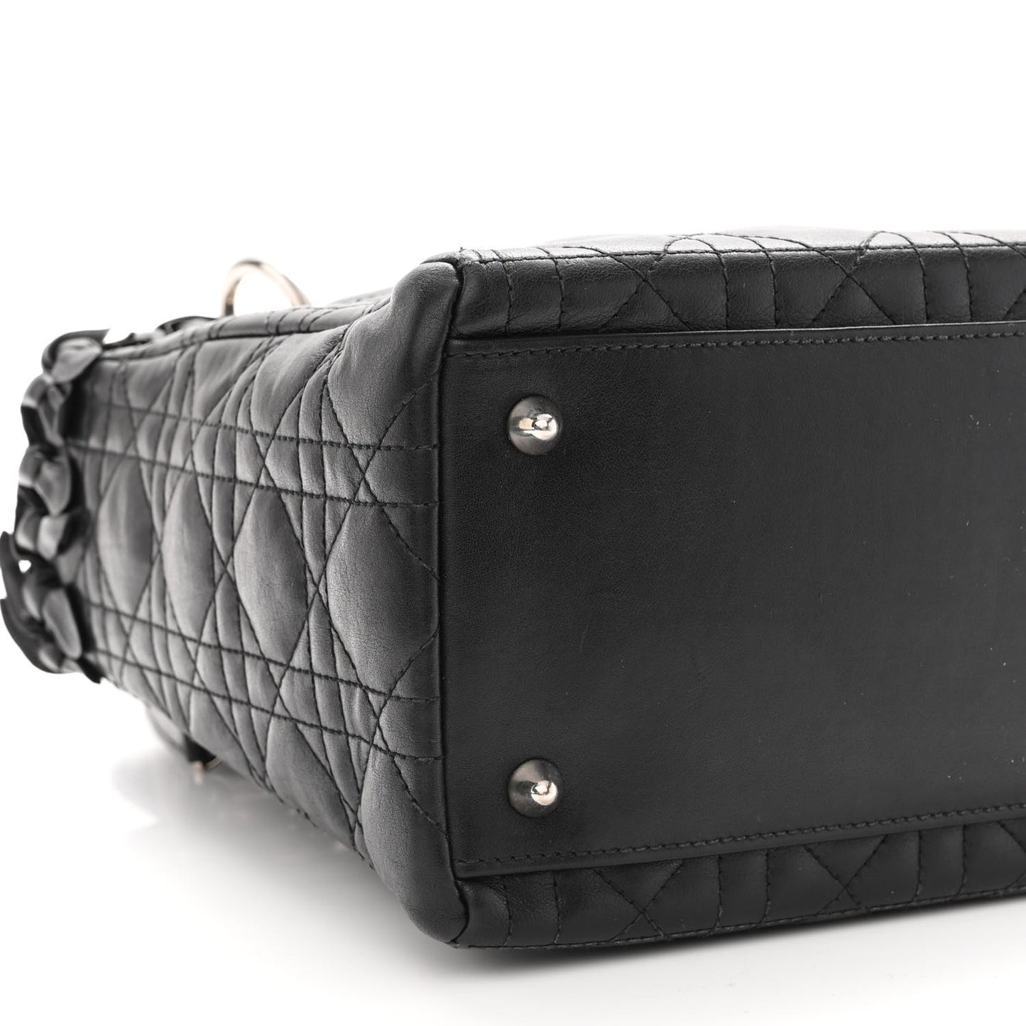 Lambskin Cannage Medium Lady Dior Black