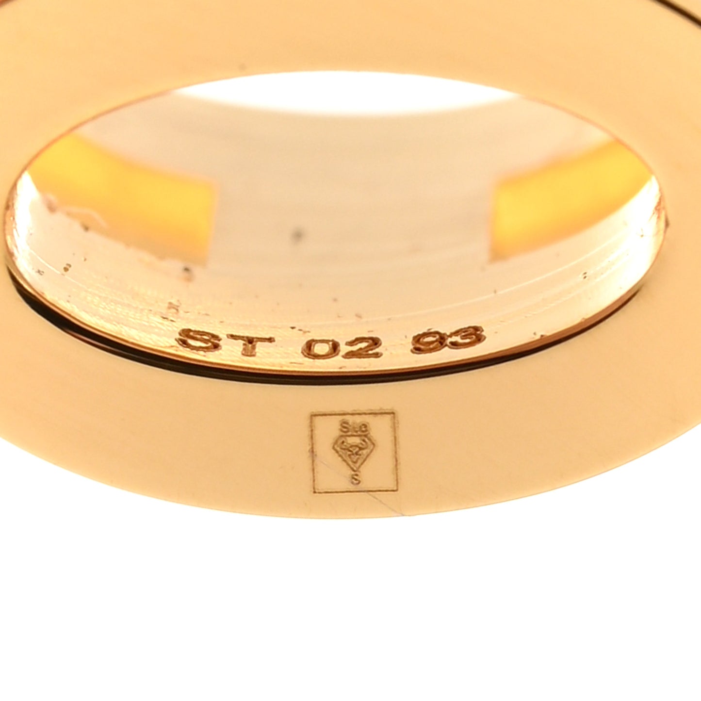 Gold Lacquered Mini Pop H Earrings White