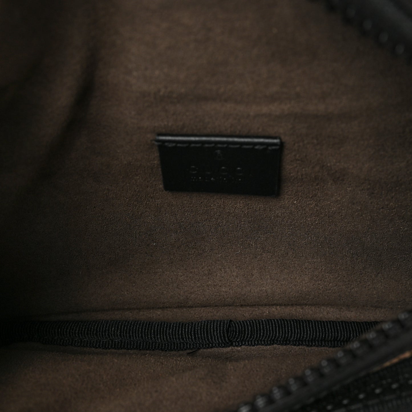 GG Supreme Monogram Belt Bag Black